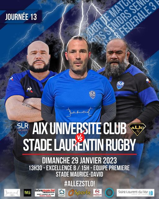 Fédération Du Stade Laurentin | Rugby Fédérale 3 – Aix Universite Rugby ...